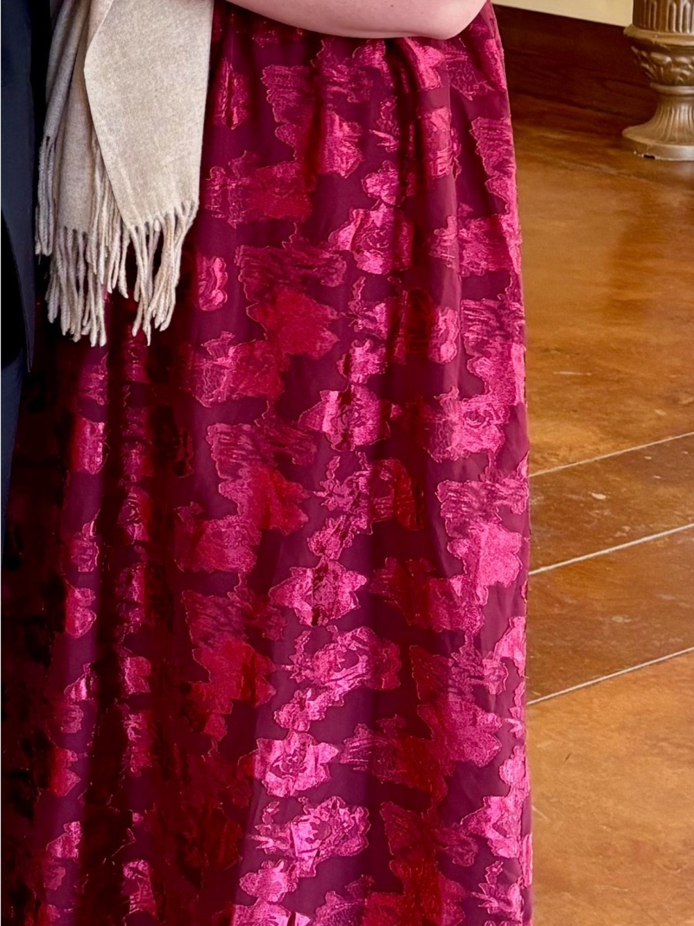 Azazie Burgundy Floral